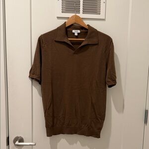 Reiss Men's l Brown Polo Shirt